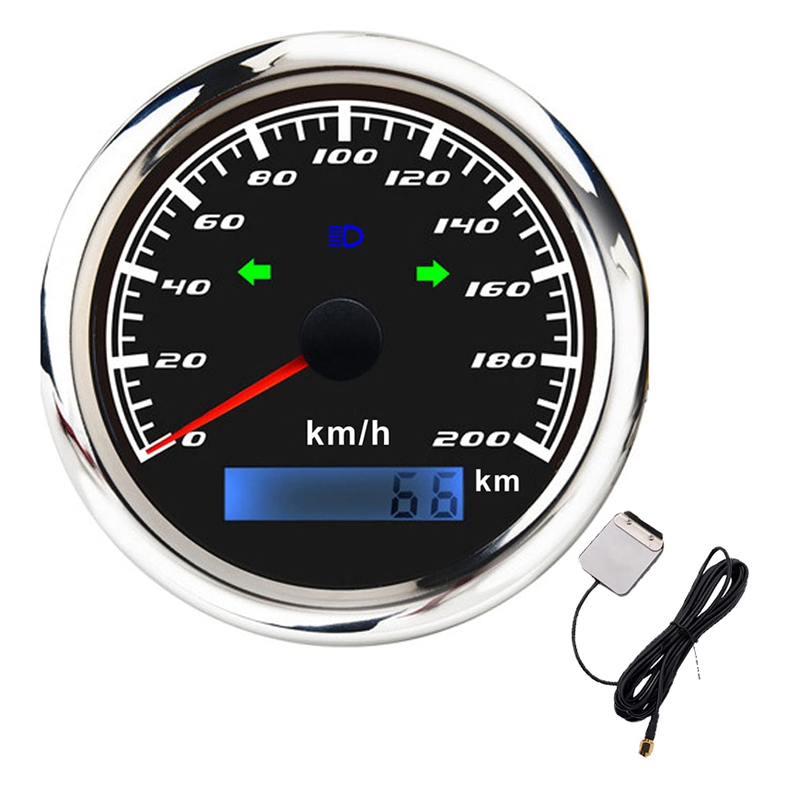 Buy XIAO YANG Speedometers 85MM GPS Speedometer 120 Km/h 200 Km/h With