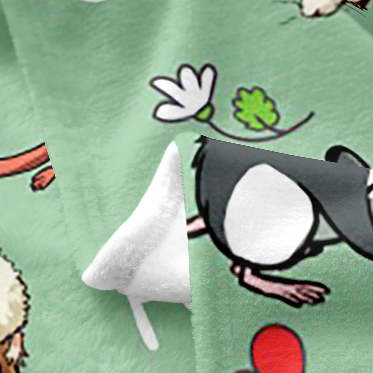 Erosebridal Rat Throw Blanket for Kids Boys Girls,Kawaii Rodents Fleece Blanket All Season,Cute Cartoon Mouse Bed Blanket Queen Lightweight,Red Love Heart Animal Plush Blanket Sofa Bed Couch Decor