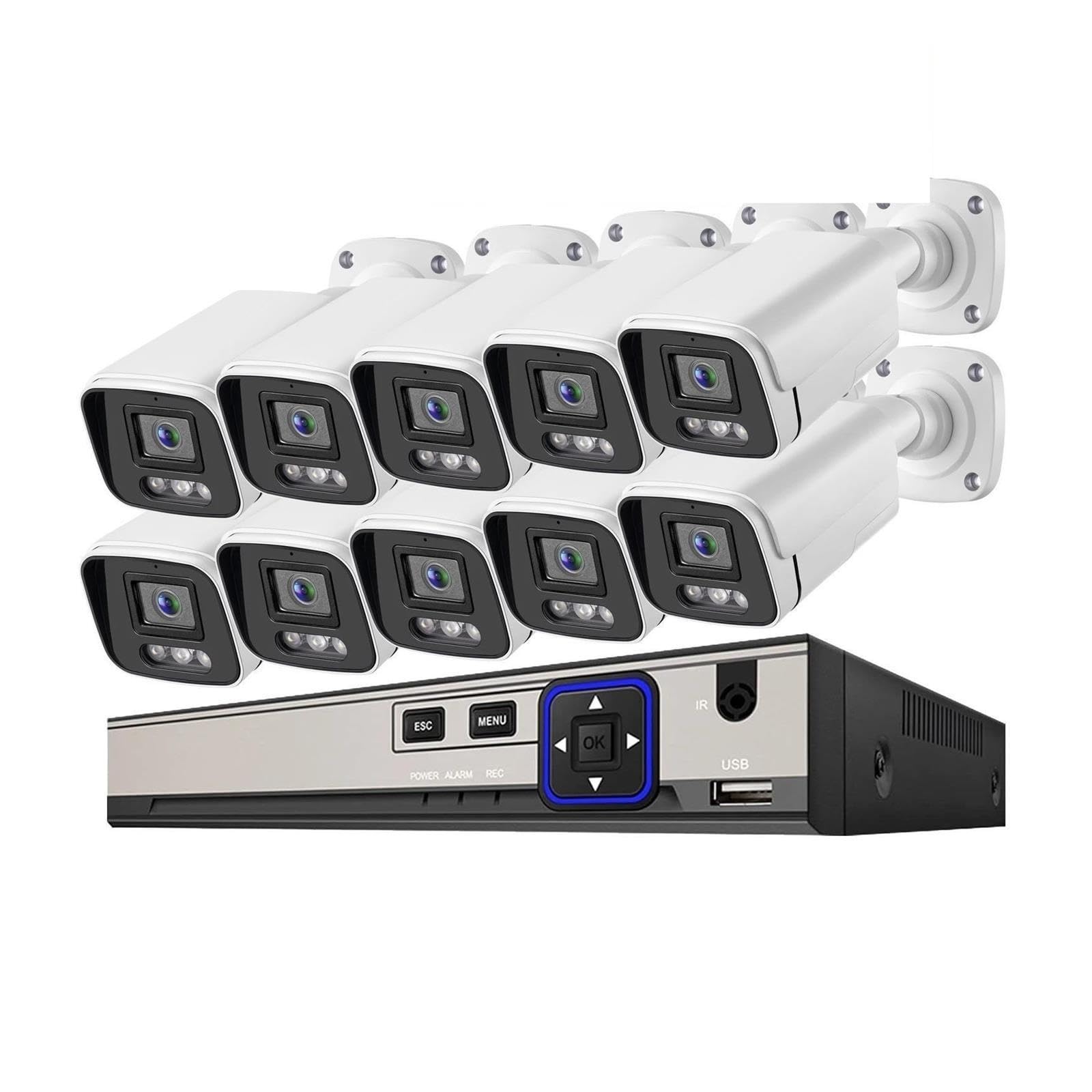 Sistema di telecamere di sicurezza CCTV 4/8/10CH 5MP PoE