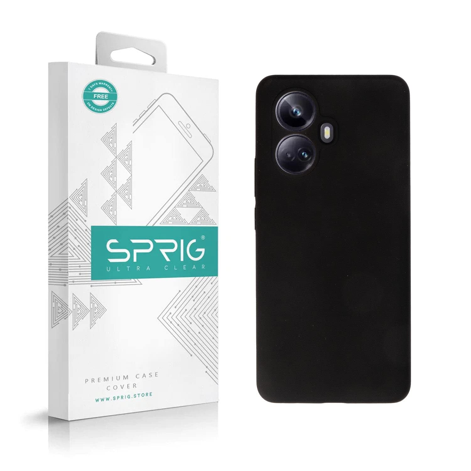 SPRIG Compatible with Realme 10 Pro + 5G Phone Liquid Silicone Cover Premium Back Cover Drop Tested Shock Proof Mobile Case for Men, Women, Boys and Girls with Camera Protection (Black) (B0BXDHYSC3) Amazon Price History, Amazon Price Tracker