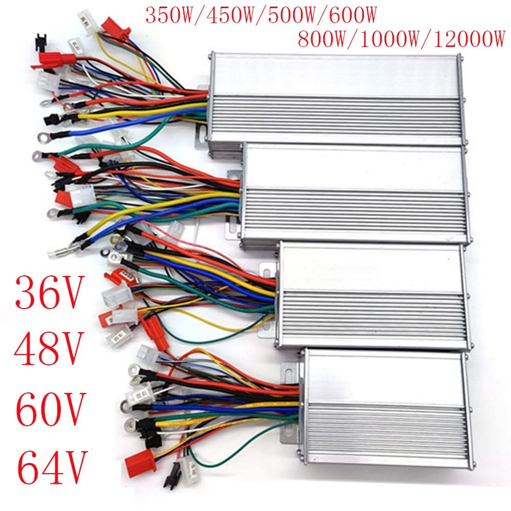 Centralina Monopattino Elettrico 36/48/60/64V 350W/450W/500W/600W/800W/1000W/1200W Controller motore brushless for bici elettrica elettrico DC E-Scooter Parte Centralina Bici Elettrica