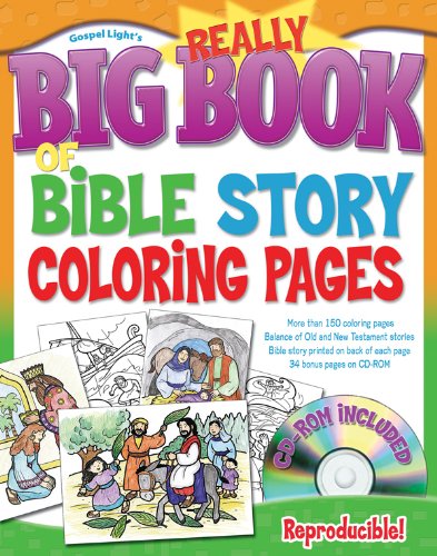 Really Big Book of Bible Story Coloring Pages with CD-ROM (Really Big