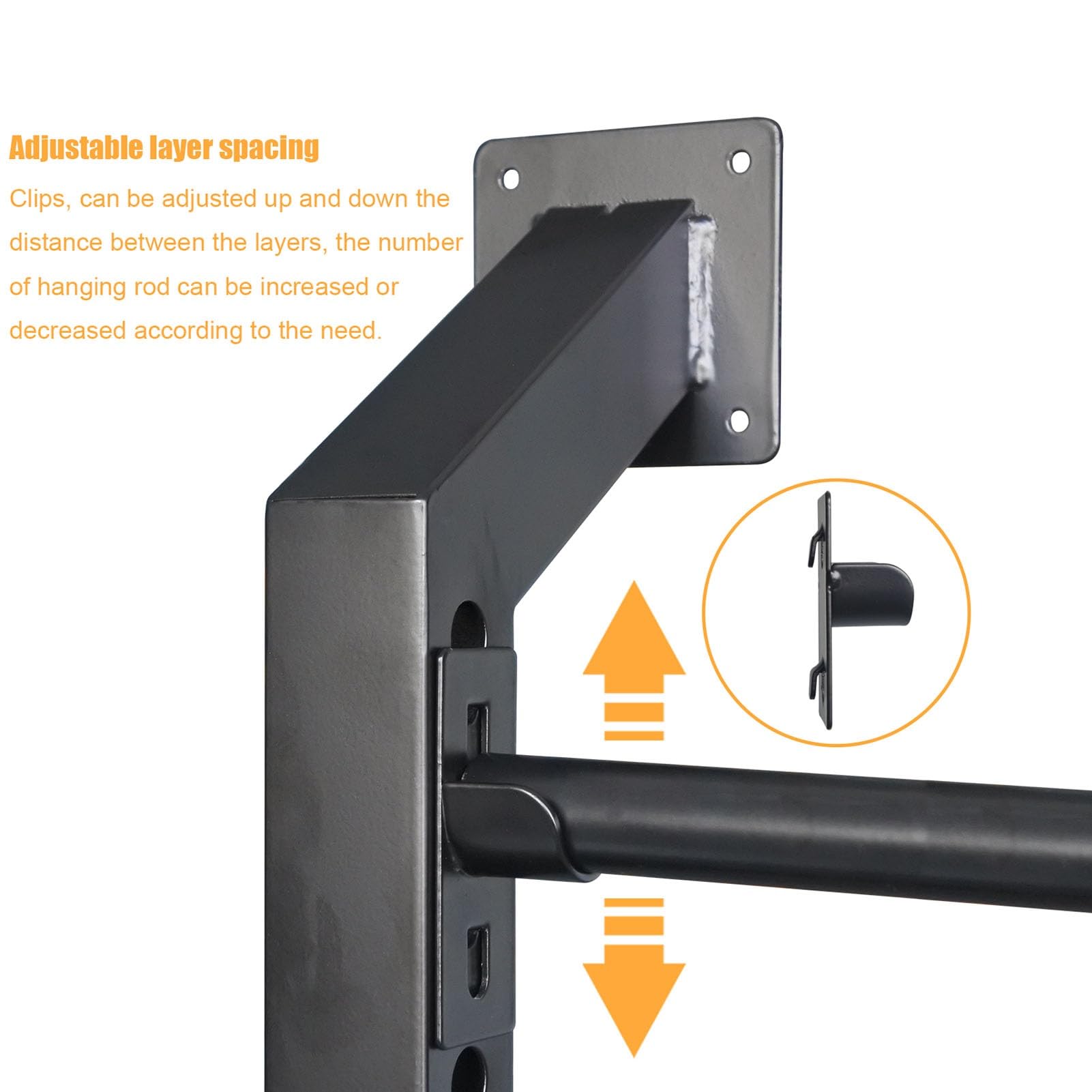 Genérico Soporte de Pared Ajustable para vinilos, láminas Que cambian de Color, Papel Tapiz y Telas. Capacidad para 8 Rollos. Solución de Almacenamiento de Metal Resistente.