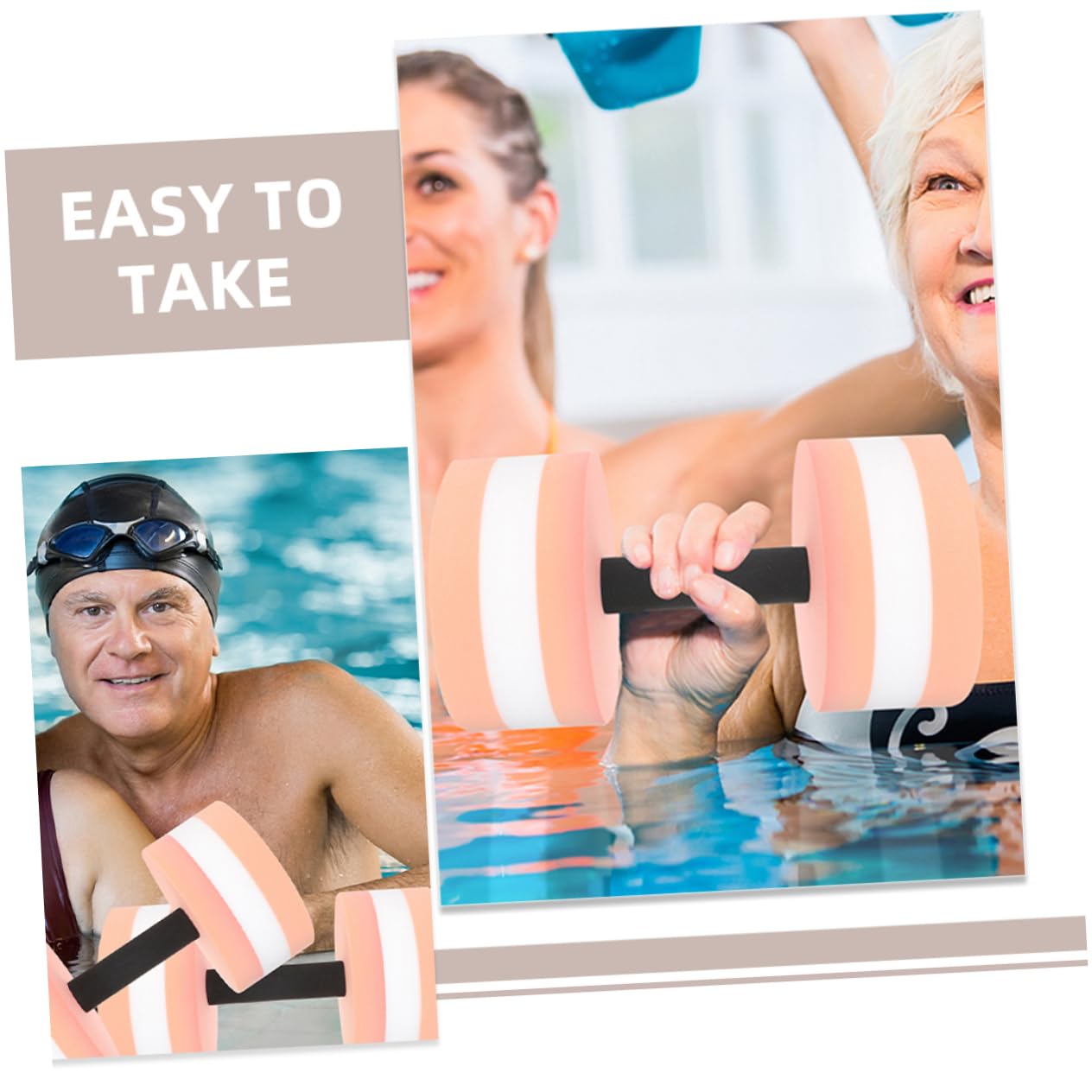 Milisten Wasserhanteln 4 Stück Achteckig Eva Poolhanteln Für Wassergymnastik Wassergewichte Fitnessgeräte Für Erwachsene Wassergymnastik Und Wasserübungen