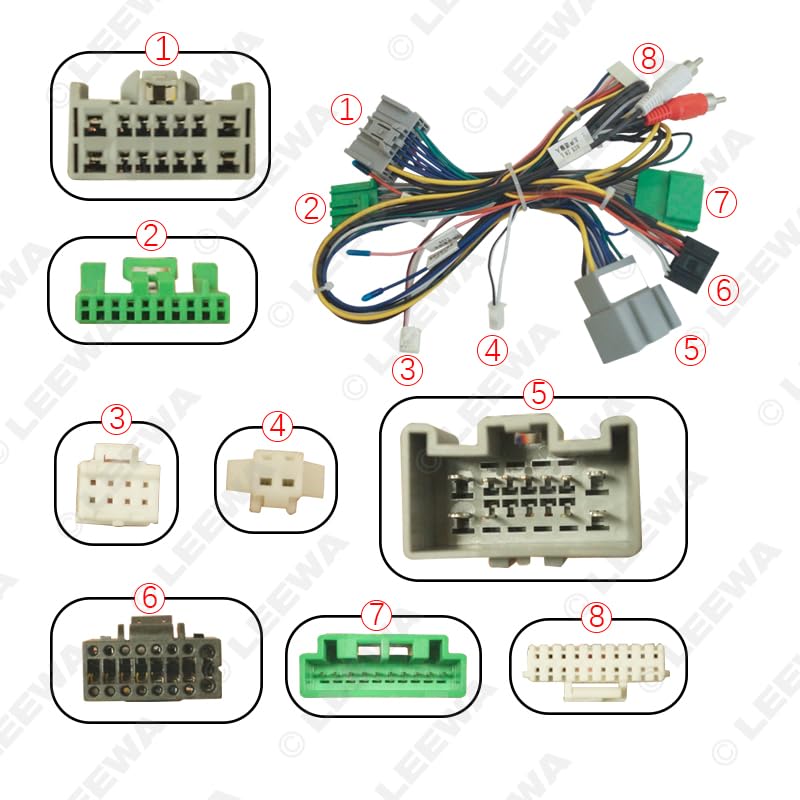 Car for Audio 16pin Wiring Harness with Canbus Box for Landrover Freelander 2 (06-12) Stereo Installation Wire Adapter #CA7307 - (Color Name: CANBUS Box)