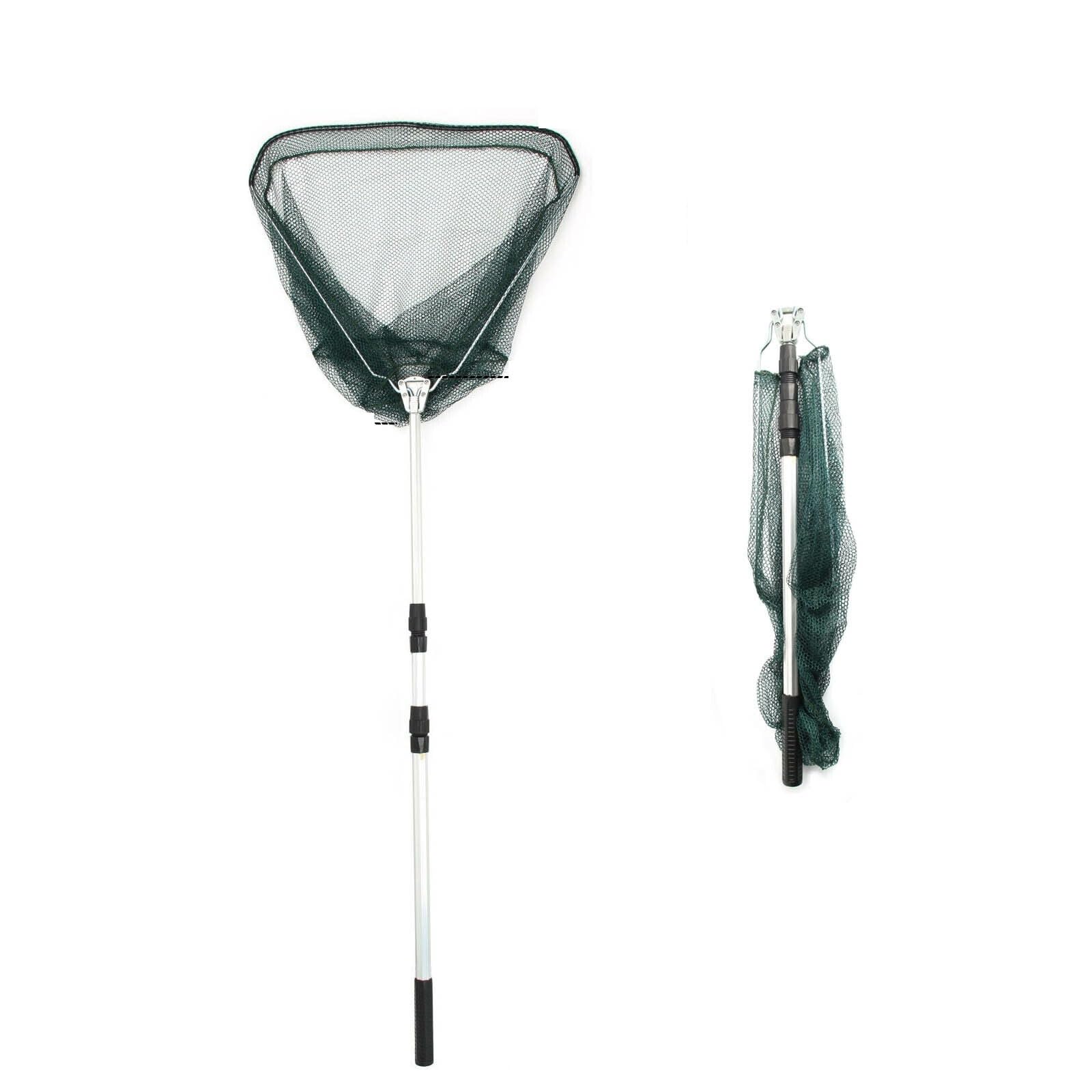 M.J COMFY-LIFE Landing Net Telescopic Folding Fishing Pole Extending Fly Trout Carp Course