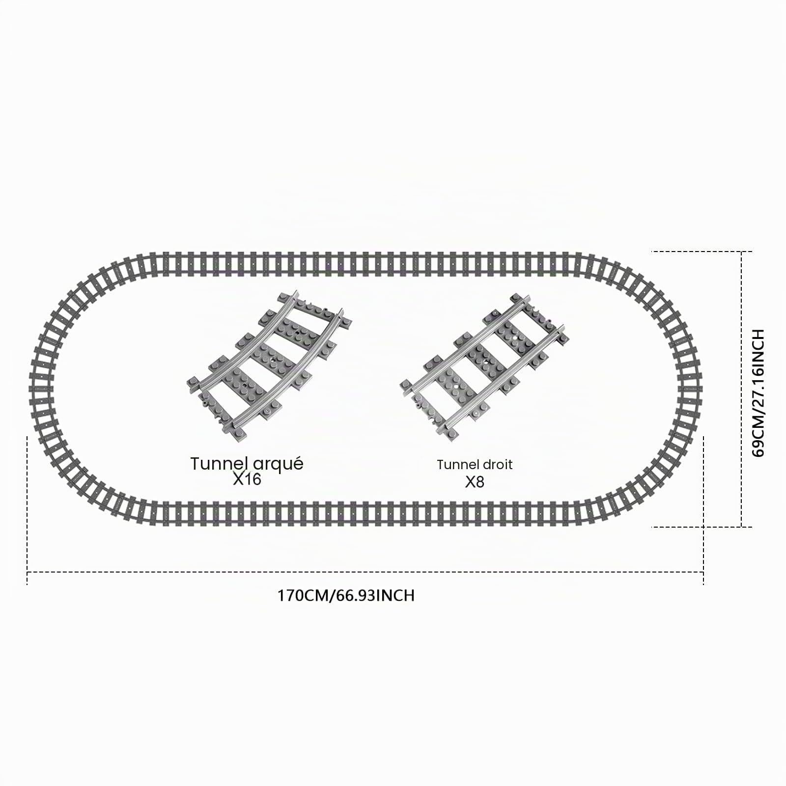 Mould King 12007 Modèle de Train Technique, 2348 Pièces, Télécommande et Application Dual Control, Kit Chemin de Fer Avec Rail et Éclairage
