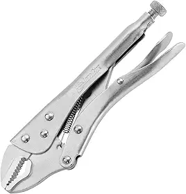 MTX Alicate de Pressão 10" (250 mm) Mordente Curvo – Ferramenta Profissional de Alta Resistência