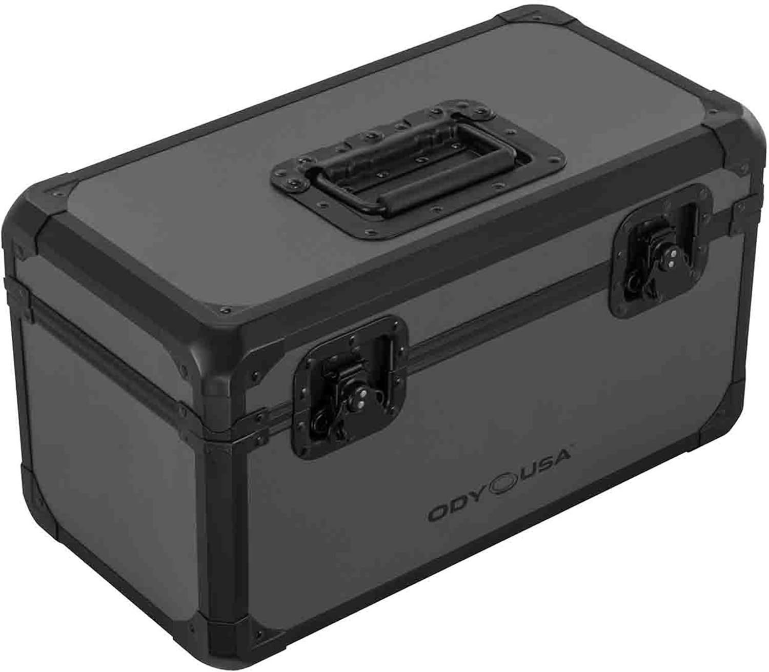 Black Gray KROM Record/Utility Case for 120 7" Vinyl Records