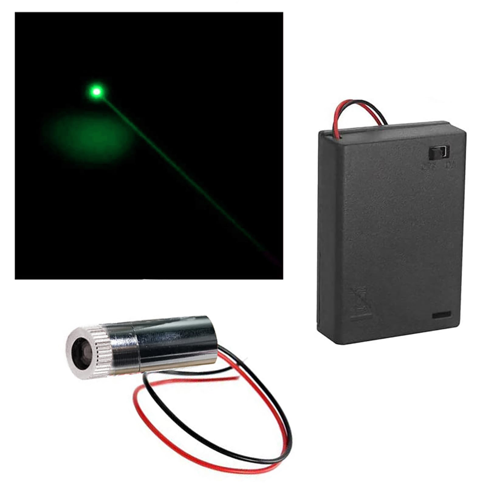 Kit Laser Industriel 650 Nm - Module Réglable, Alimentation Incluse, Pour Bricolage, Mesure Et Alignement