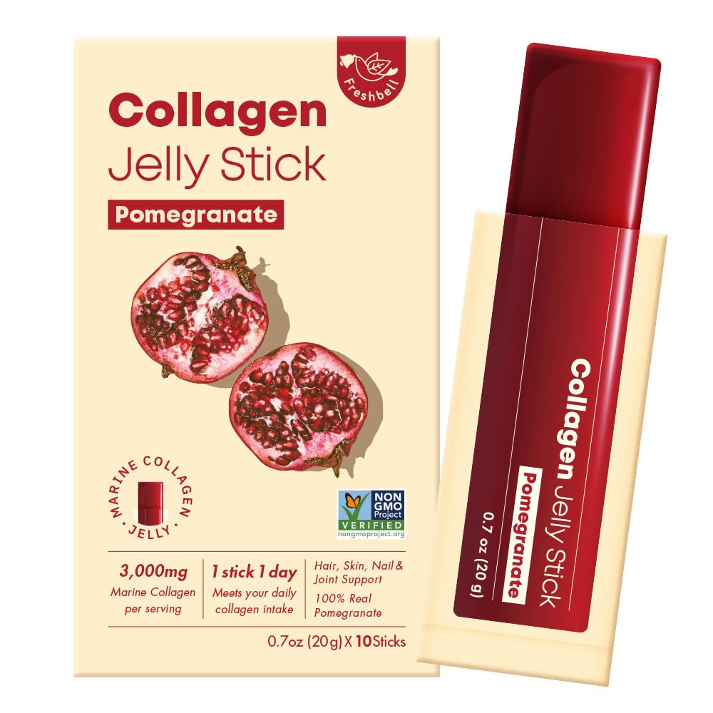 Gelée belle Shape Memory Jelly 50g 新品未使用 Amazon.com: Freshbell Collagen Jelly Stick - Pomegranate (20g x 10
