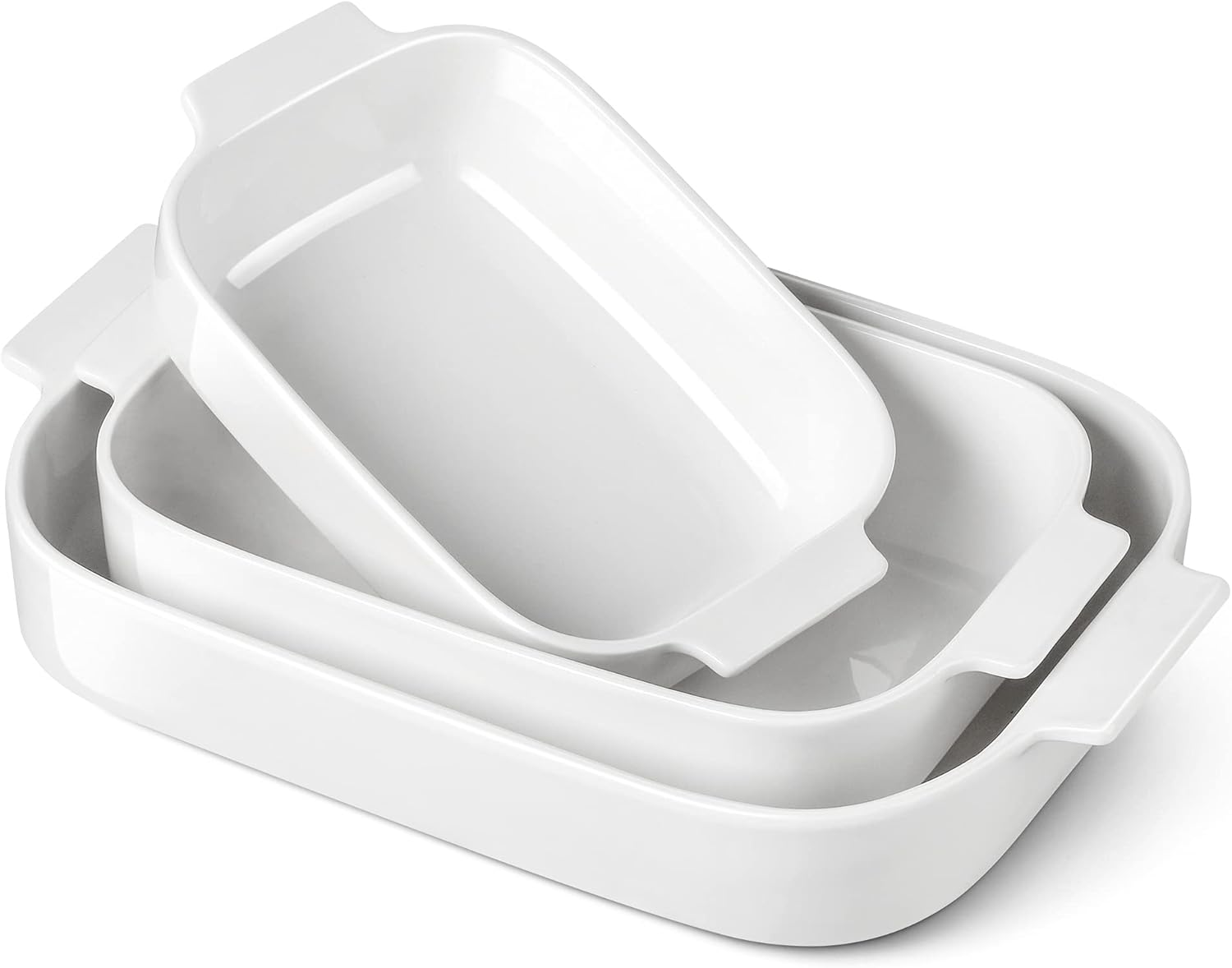 MALACASA Ceramic Baking 2021 Attention brand model Dish Bakeware Pans Rectangular S