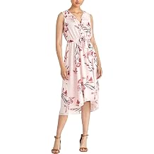 RACHEL Rachel Roy Womens Odele Printed Ruffled Wear to Work Dress - Pink - X-Large