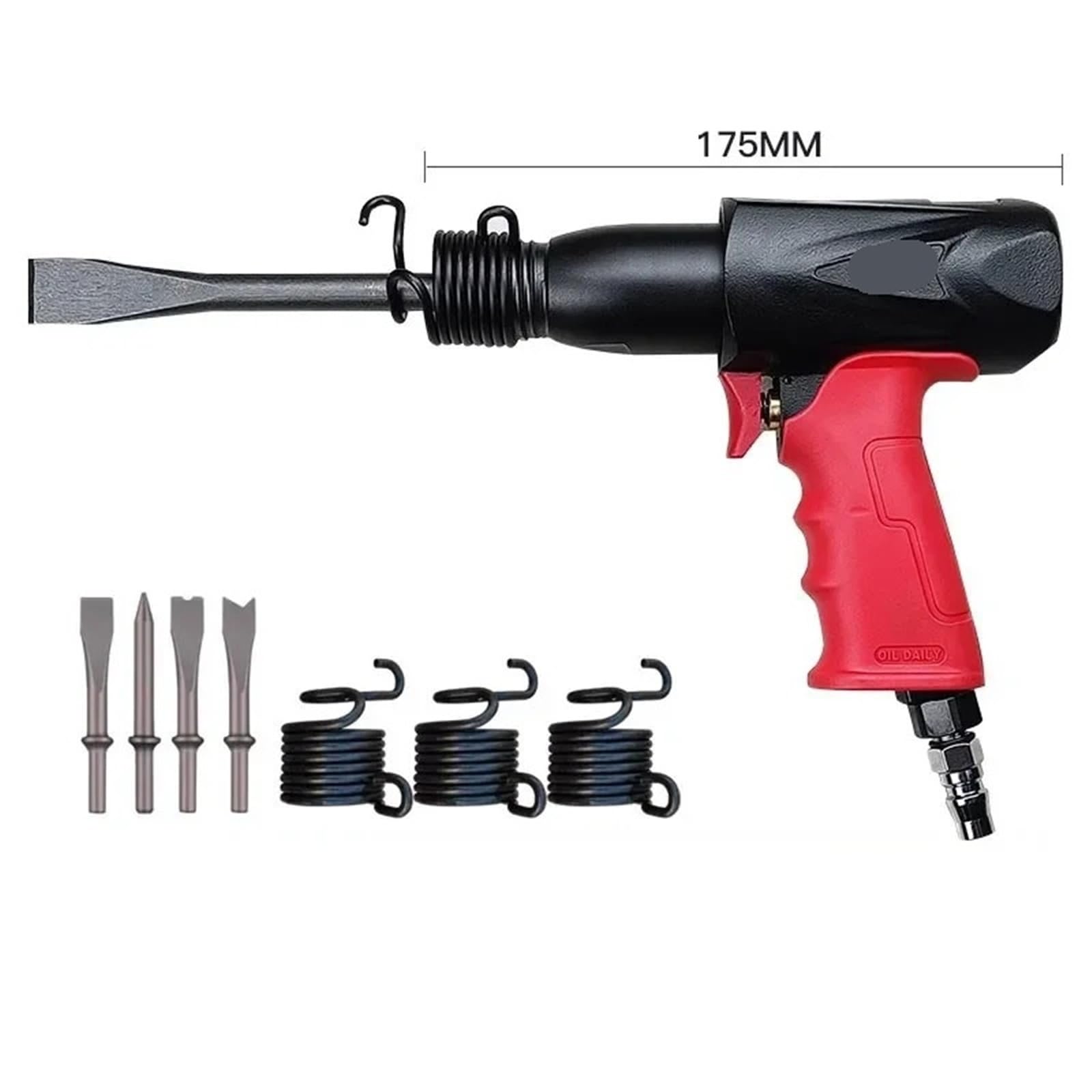 Pala pneumatica, pistola a percussione, martello pneumatico multifunzione, vibrante, scalpello, for la rimozione della ruggine, scorie di saldatura, pala eolica, coltello