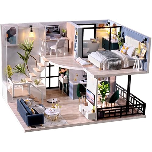 Miniature House Kit, Doll House Kit, Miniature Kit, DIY Mini House for Adult