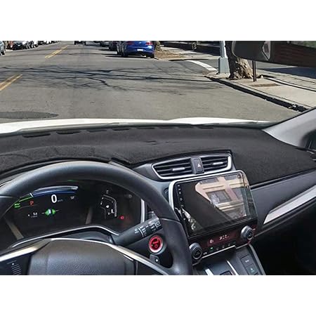 Amazon Com Yiz Dash Cover Mat Custom Fit For Honda Crv 17 18 19 21 Without Head Up Display Dashboard Cover Pad 17 19 Black Z07 Automotive