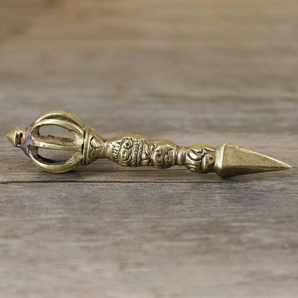 Miedziany tybetański buddyzm Dorje Vajra Phurba Amulet Ręcznie robione Nepal Ozdoby