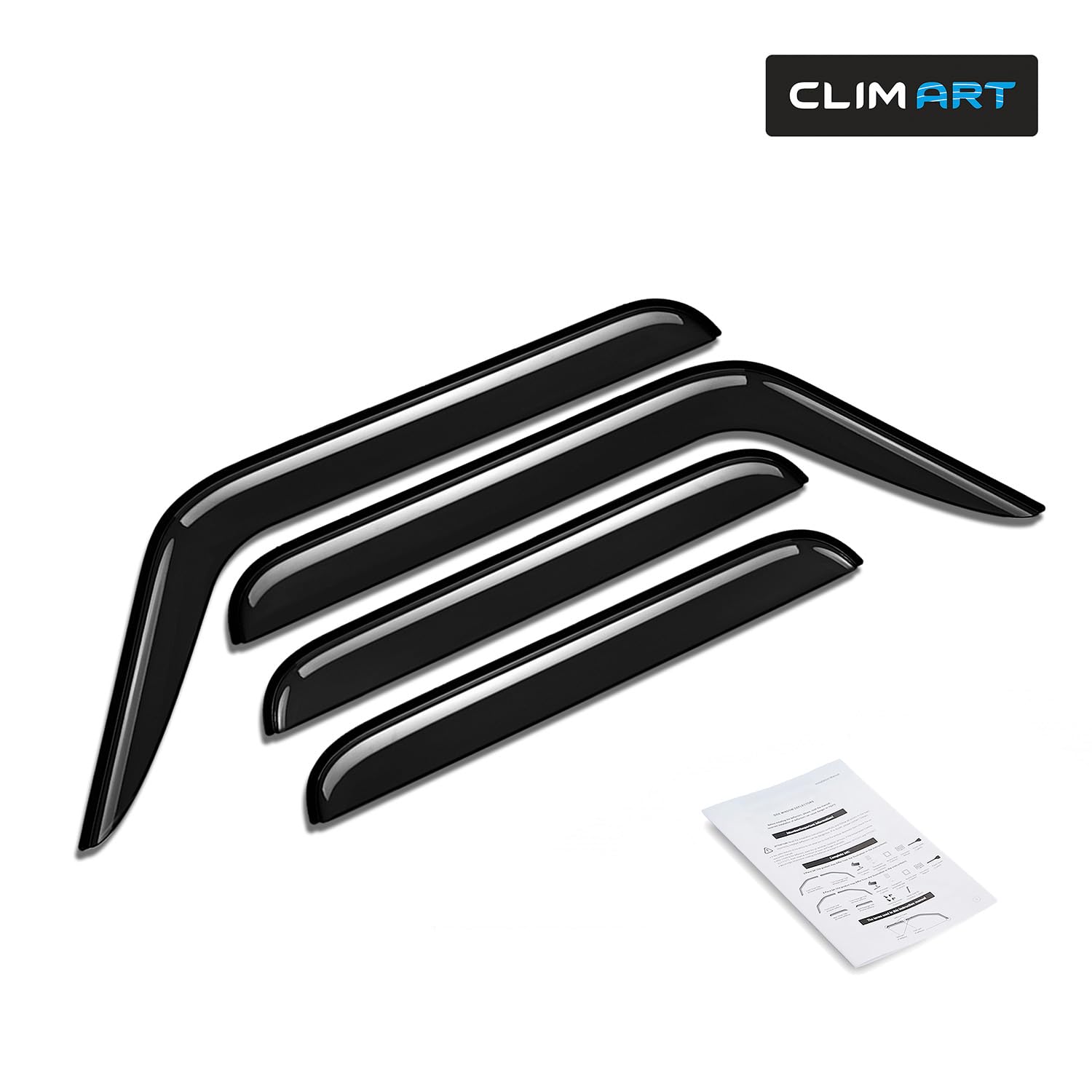 CLIM ART Windabweiser für/kompatible mit Jeep Wrangler 18-26 - Klebe 4 St.