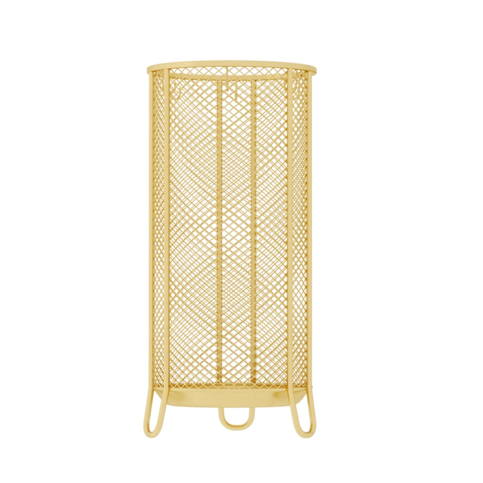 BHFPFZA Commercial Metal Umbrella Stand - Cylindrical Design with Robust Frame & Bottom Cushion - High Capacity Metal Umbrella Holder for Hotels and Businesses