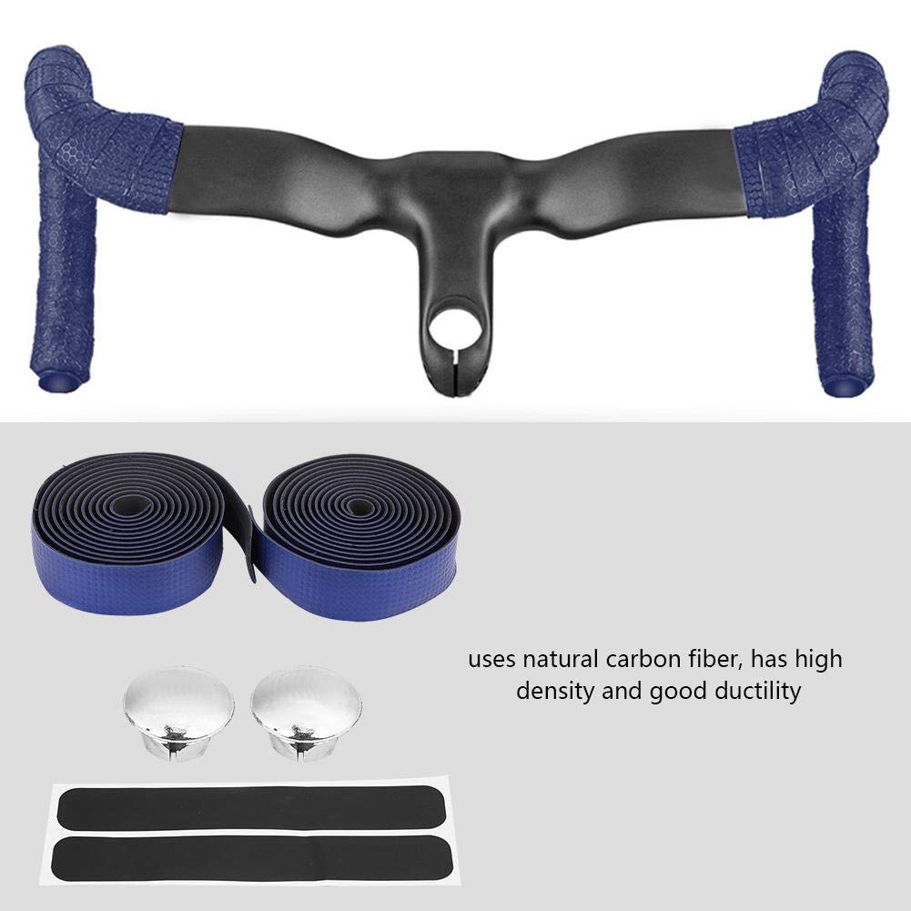 Nastro Manubrio Bici In Fibra Di Carbonio - 2 Nastri Con Bande Adesive E Tappi, Antiscivolo E Ammortizzante - Foto 6