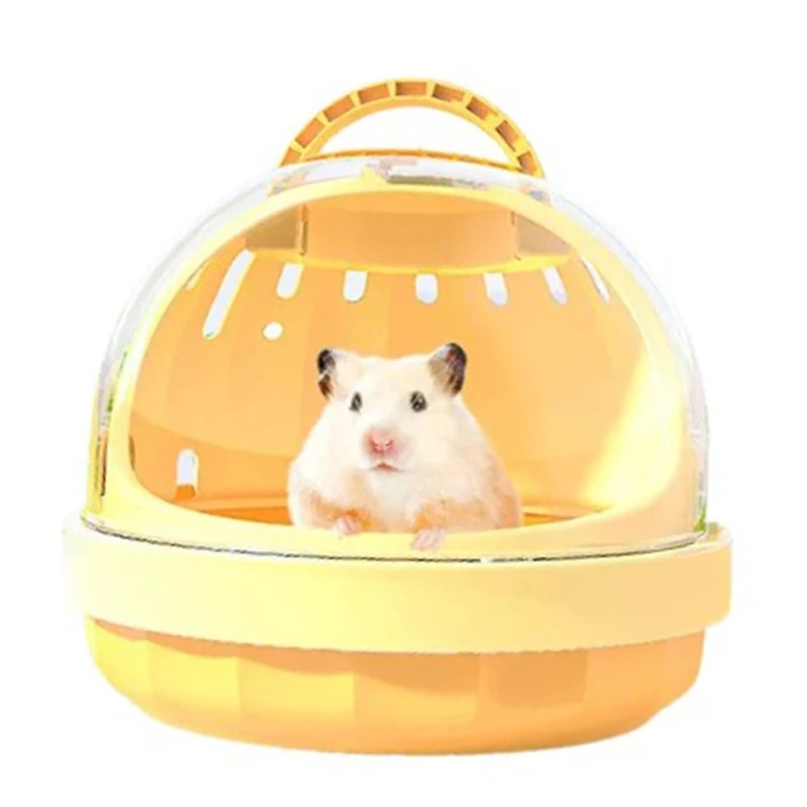 Transportkäfig für kleine Haustiere, belüftete Abdeckung, Kunststoff, Transportbox für kleine Transporte, Grün