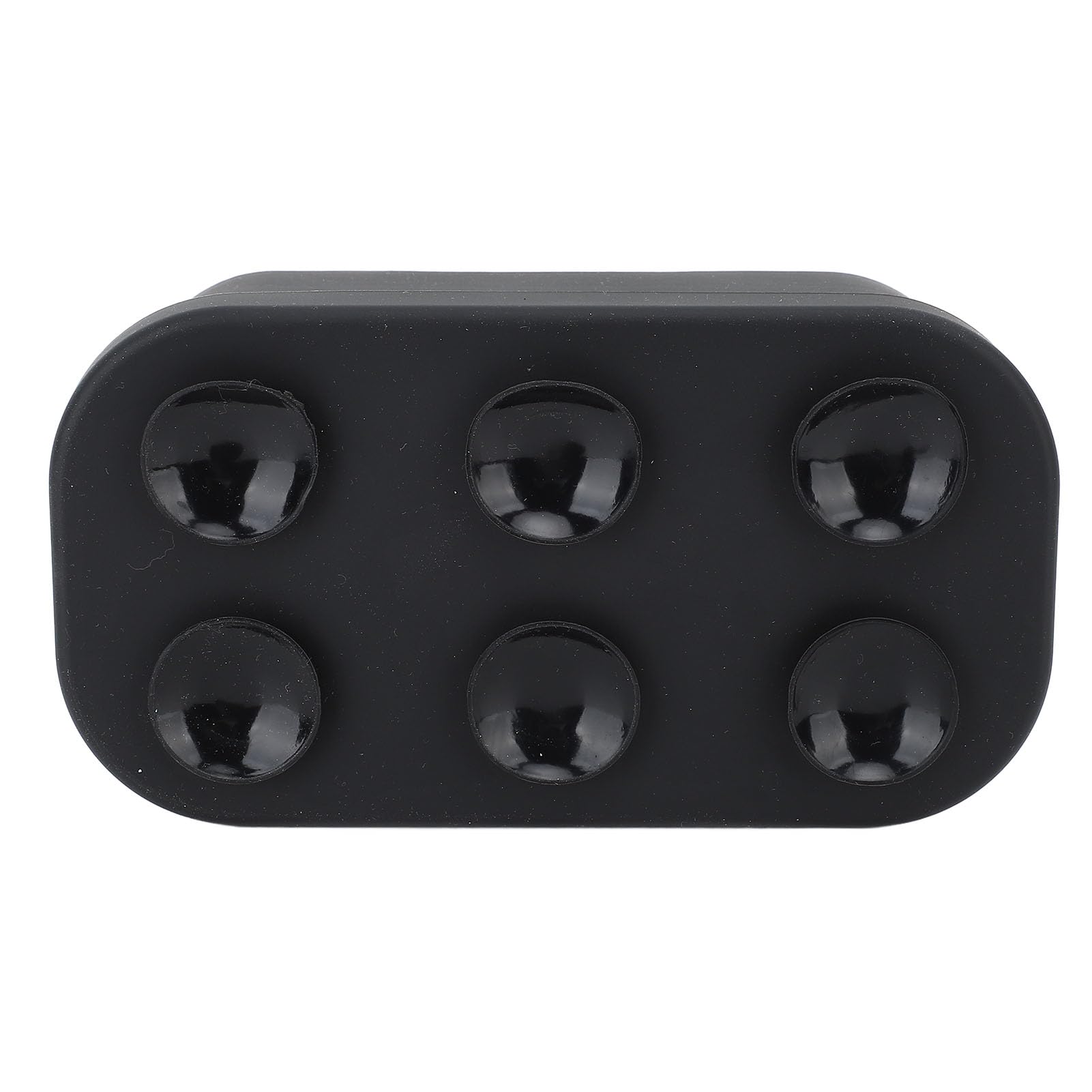 Wakects Portaspazzolino in Silicone per Dentifricio, Supporto per Spazzolino in Silicone a 5 Slot con Fori di Drenaggio, Organizer da Appoggio per Bagno con Aspirazione a Parete per Spazzolini da