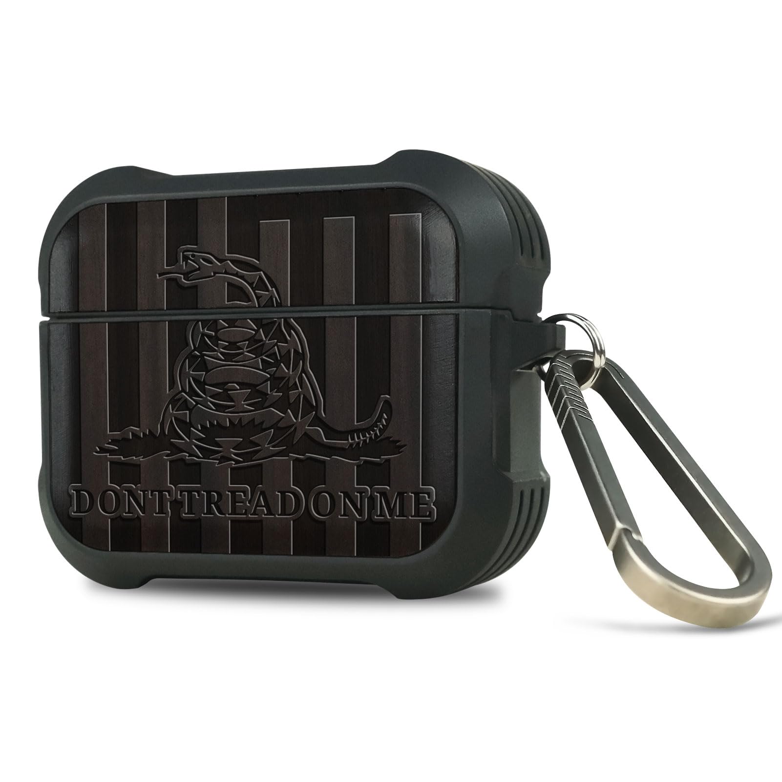 Carveit Wooden Case for AirPods Pro 2nd/1st Gen Case, Wood Artisan Engraved & TPU Shockproof Cover, Titanium Quick Released Clasp, Wireless Chargers