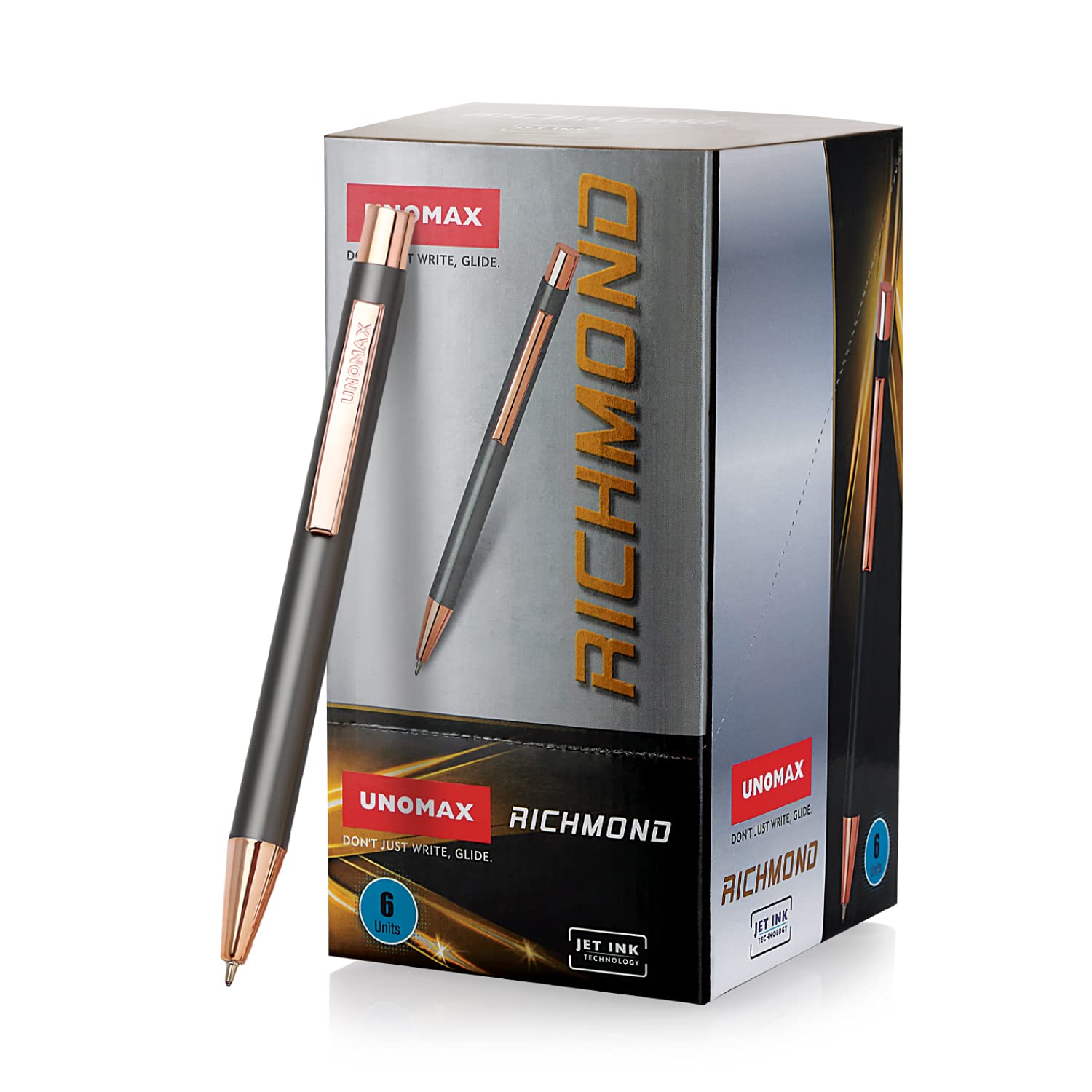 Unomax Richmond Premium Metal Body Ball Point Pen with Jet Ink