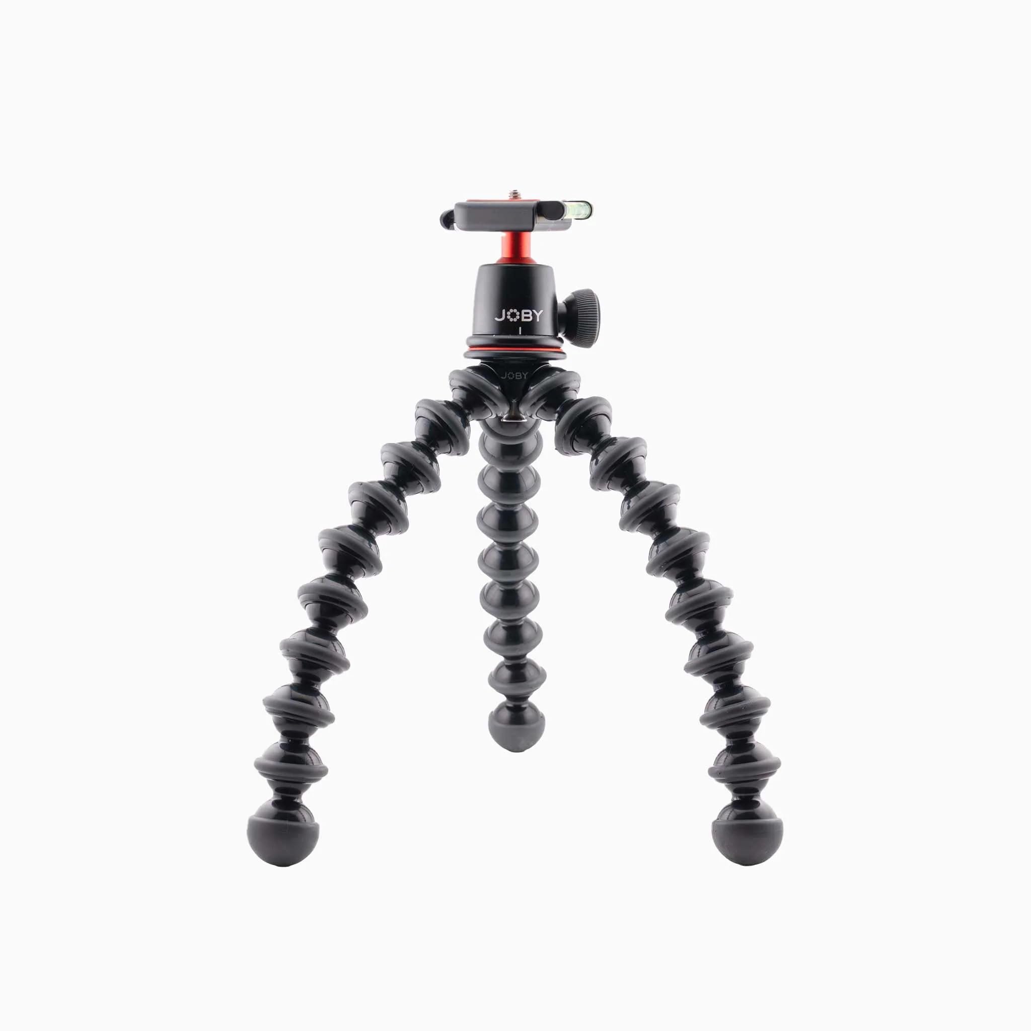 JOBY GorillaPod 3K Ultra Kit - Flexibles Stativ mit Kugelkopf für spiegellose & DSLR-Kameras, hält bis zu 6.6 lbs / 3 kg, 360-Grad-Schwenk- und 90-Grad-Neigung, Schnellwechselplatte, Wasserwaage