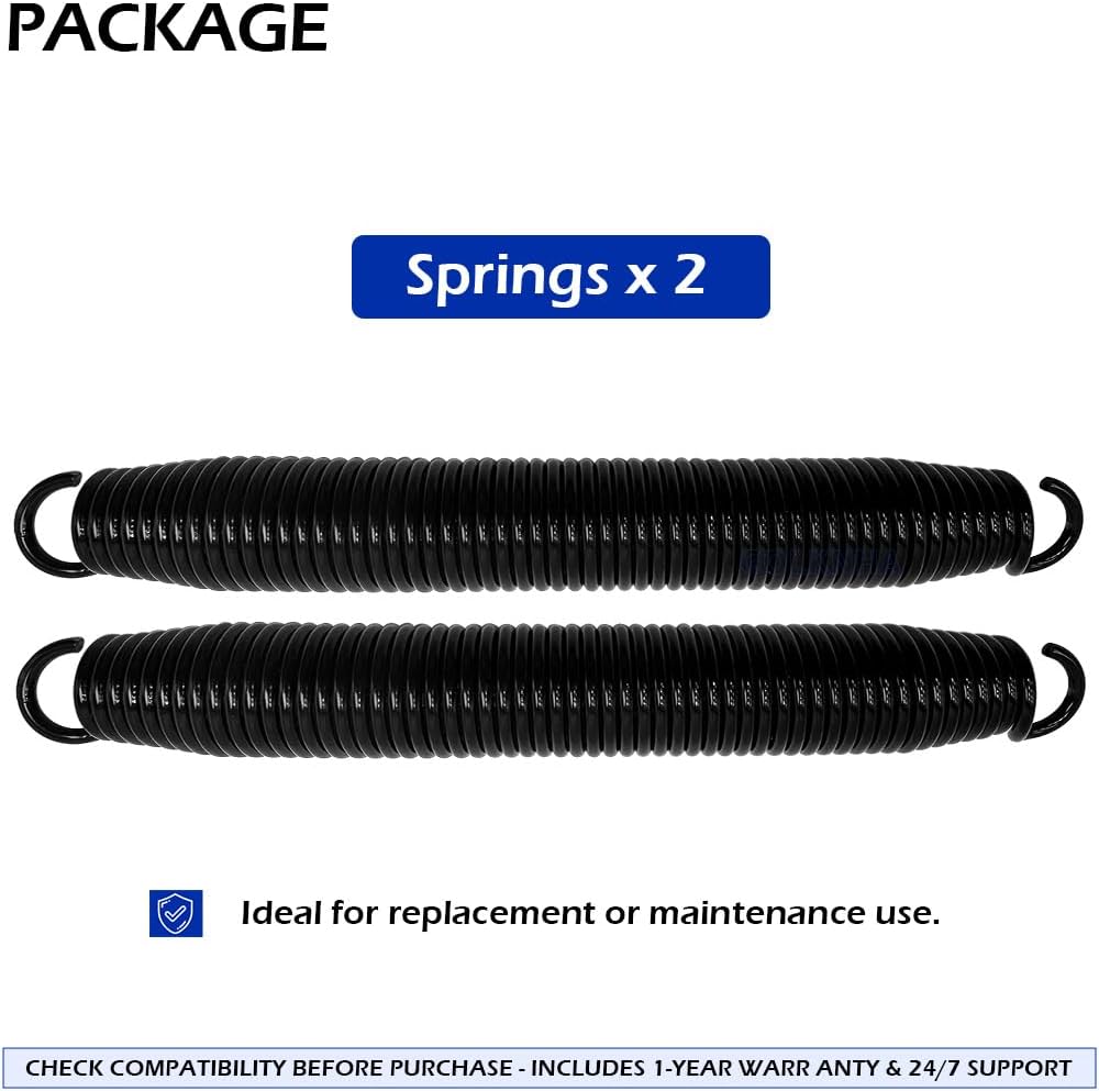 R3847 Replacement Spring Kit for Hydraulic Leveling Jacks, 2 Springs, Black 13-3/8"