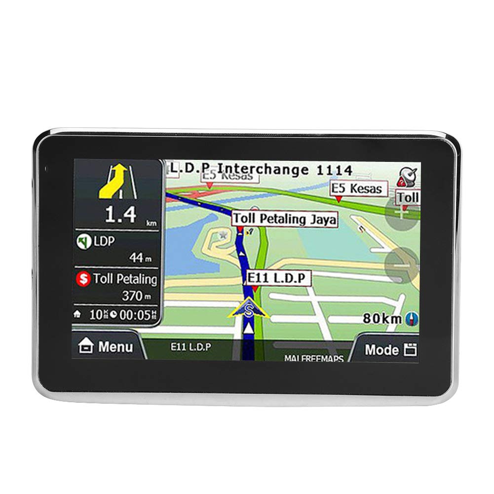 Navigation GPS, système d'écran Tactile GPS Navigator de 5 Pouces pour Voitures universelles avec Carte de l'europe 508, 256 Mo 8 Go MP3 FM