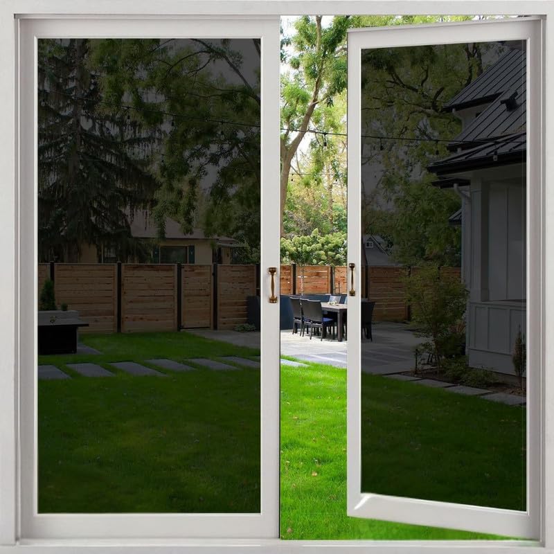 Image of Blackout Black Film for Glass Window, self Adhesive Glass Film for Privacy Glass Film for Sunlight Heat Blocking, Glass Window, Office Cabins, Home - 95% Black Glass film16 X 96 Inchs