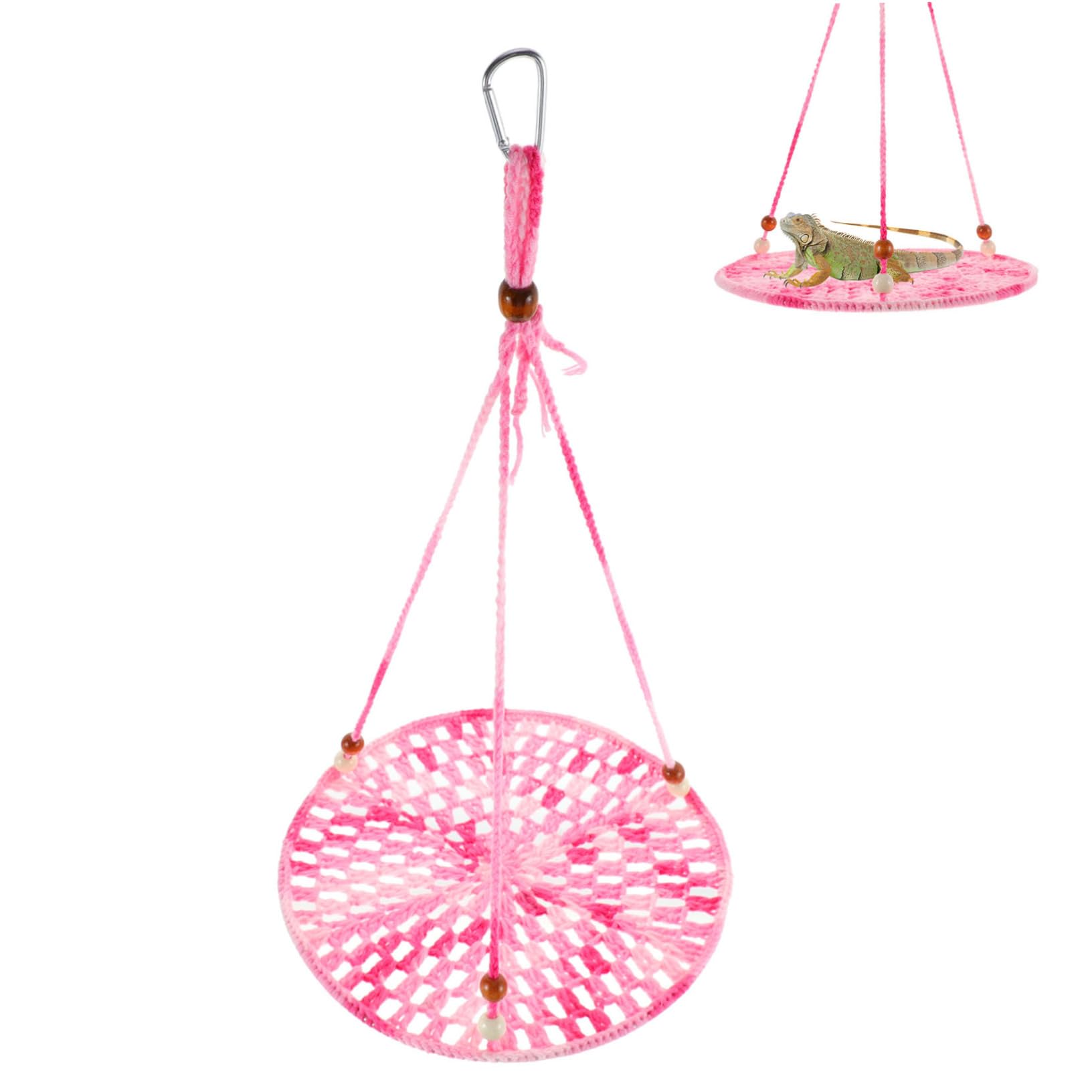 Summer Hammock Pet Toys Guinea Toys Guinea Hammock Lizard Sleeping Bed Hamster Toys Pets Cage Accessories Rat Stuff Animal Snake Hanging Bed Reptile Cotton Rope Crawl