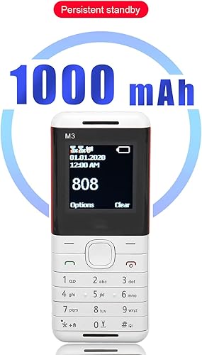 Miniatura 4 de Diyeeni M3 2G Unlocked Senior Cell Phone, Big Button Basic Phone for Elderly, Dual SIM Mobile Phone with Large Capacity Battery, Flashlight,
