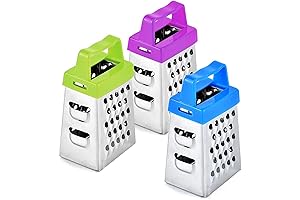 Mini Garlic Grater - Set of 3 Stainless Steel Kitchen Slicers