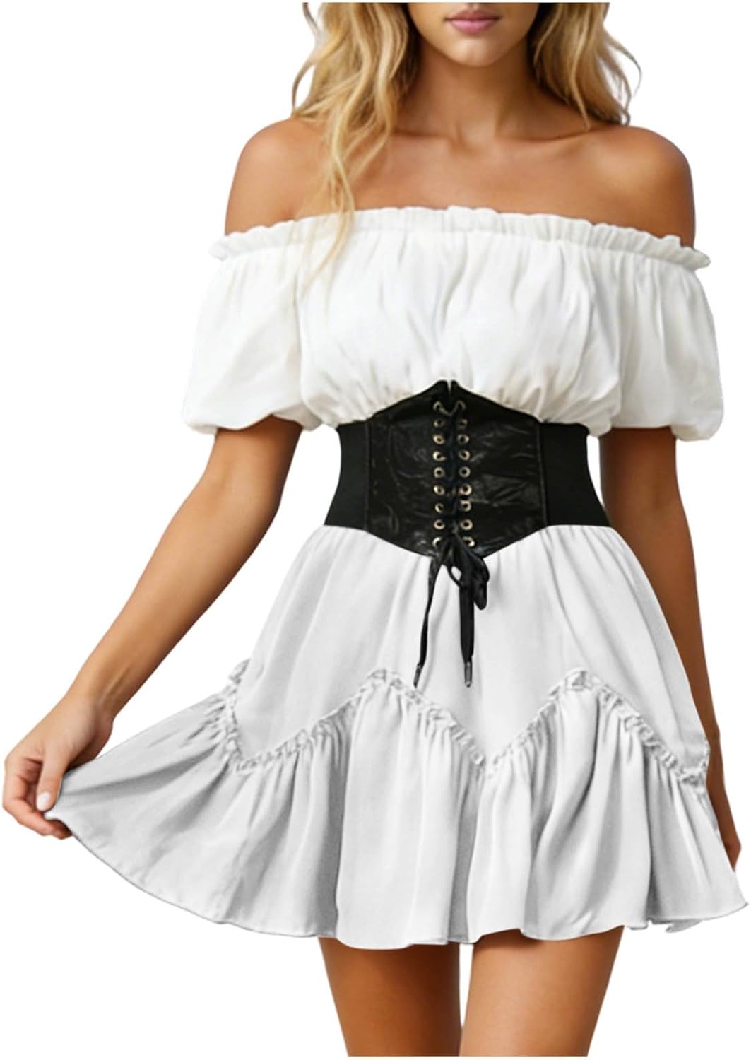 Oplxuo Women's Tiered Mini Skirt Y2K Ruffle Hem Chiffon Skirt Cute Layered Pleated Short Skirts