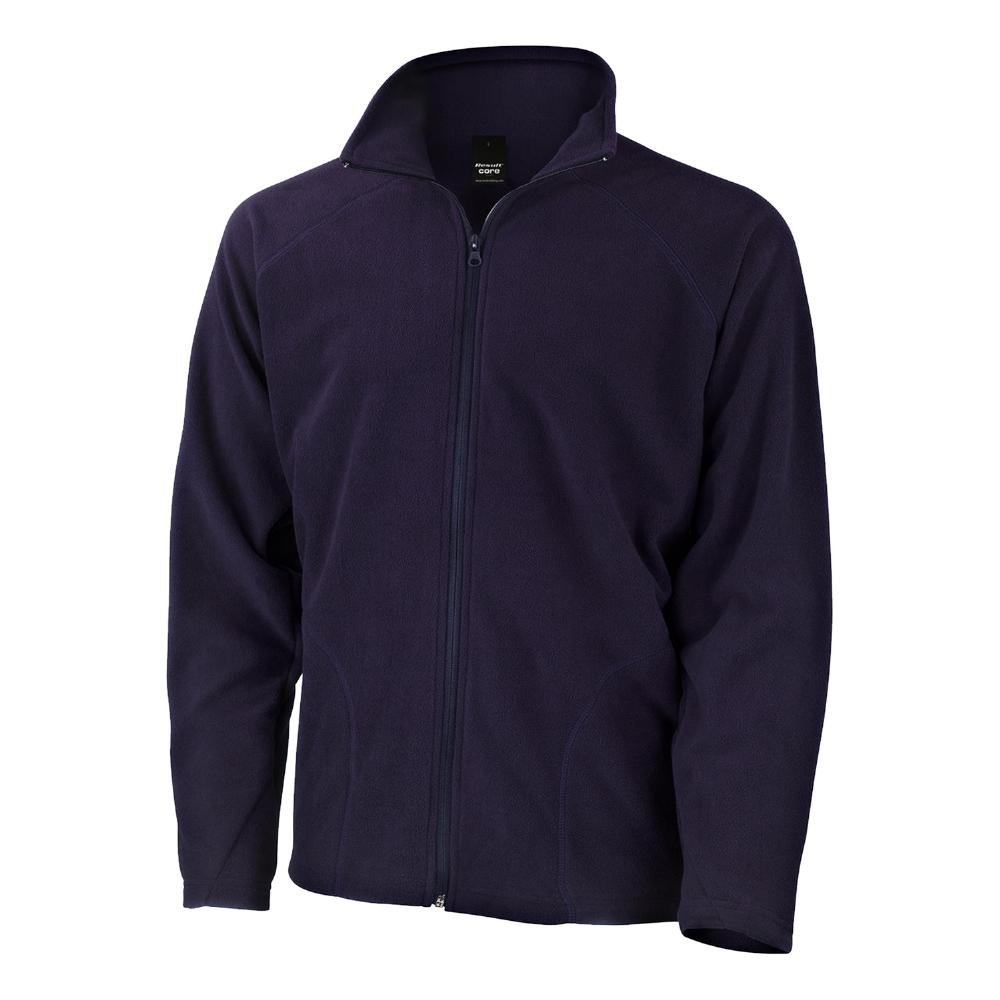 Result Men's Blue Core, Unisex Micron Fleece Jacket - Xl