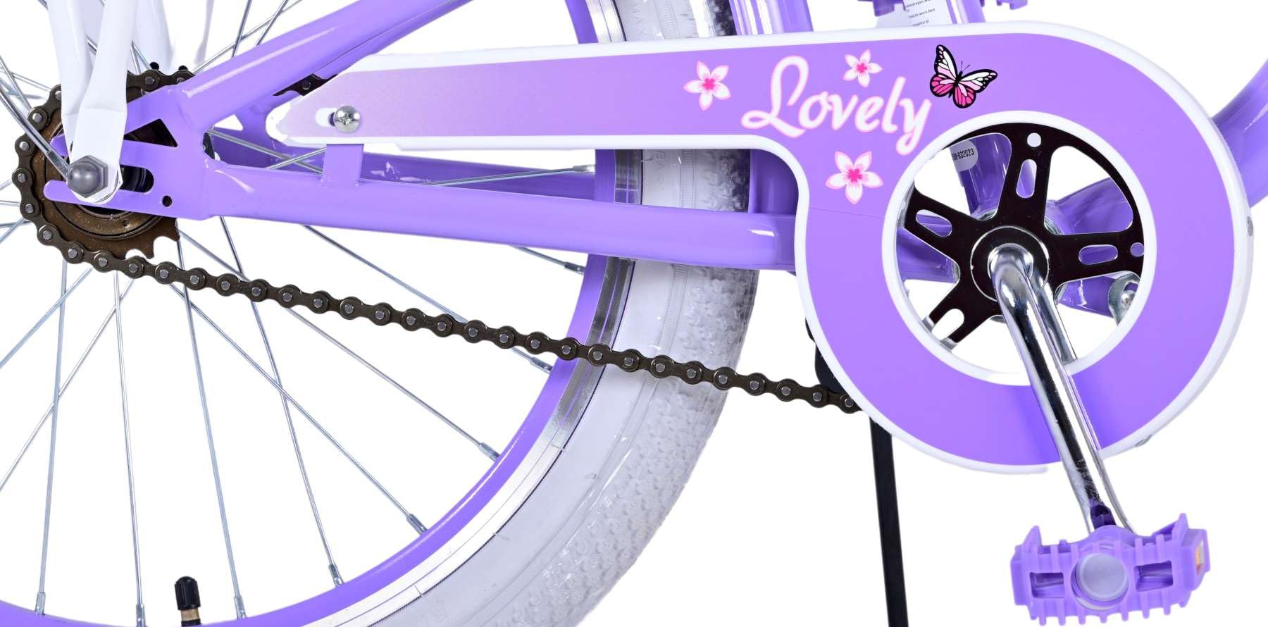 Lovely Fuxia Vélo pour Fille de 6 à 8 Ans 20 Pouces avec Panier et Porte-Bagages