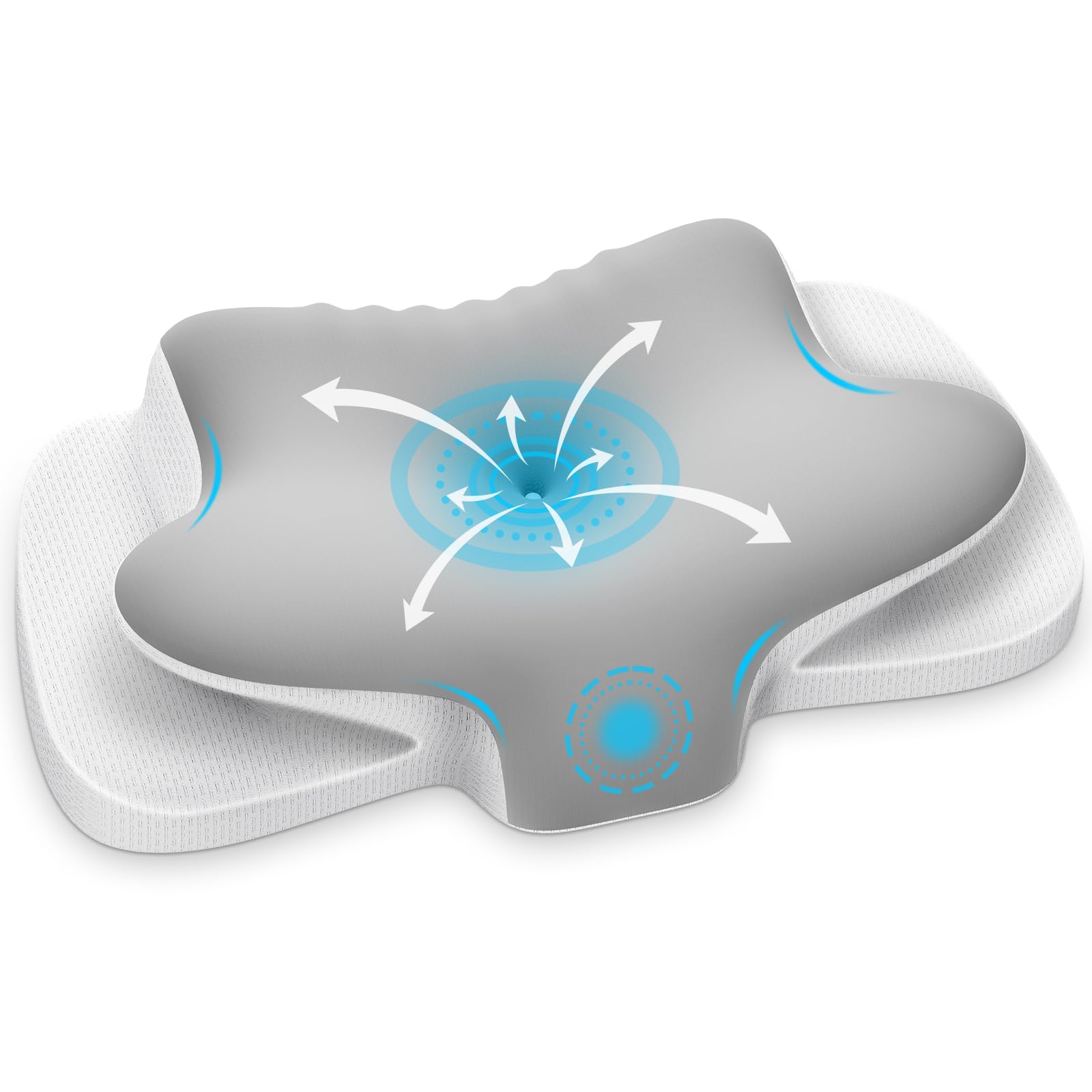 Ehomfory Nackenkissen Kopfkissen Nackenstützkissen Memory Foam Kissen