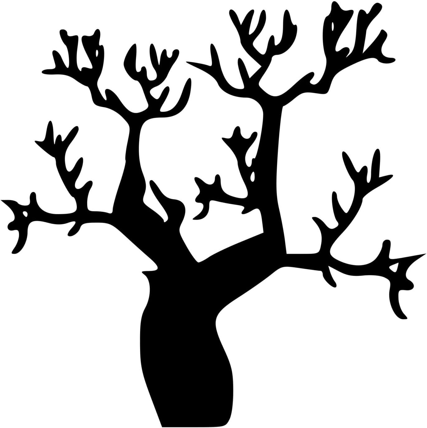 Ditooms Twisted Tree Vinyl Decal Palm Trees Silhouette Wall