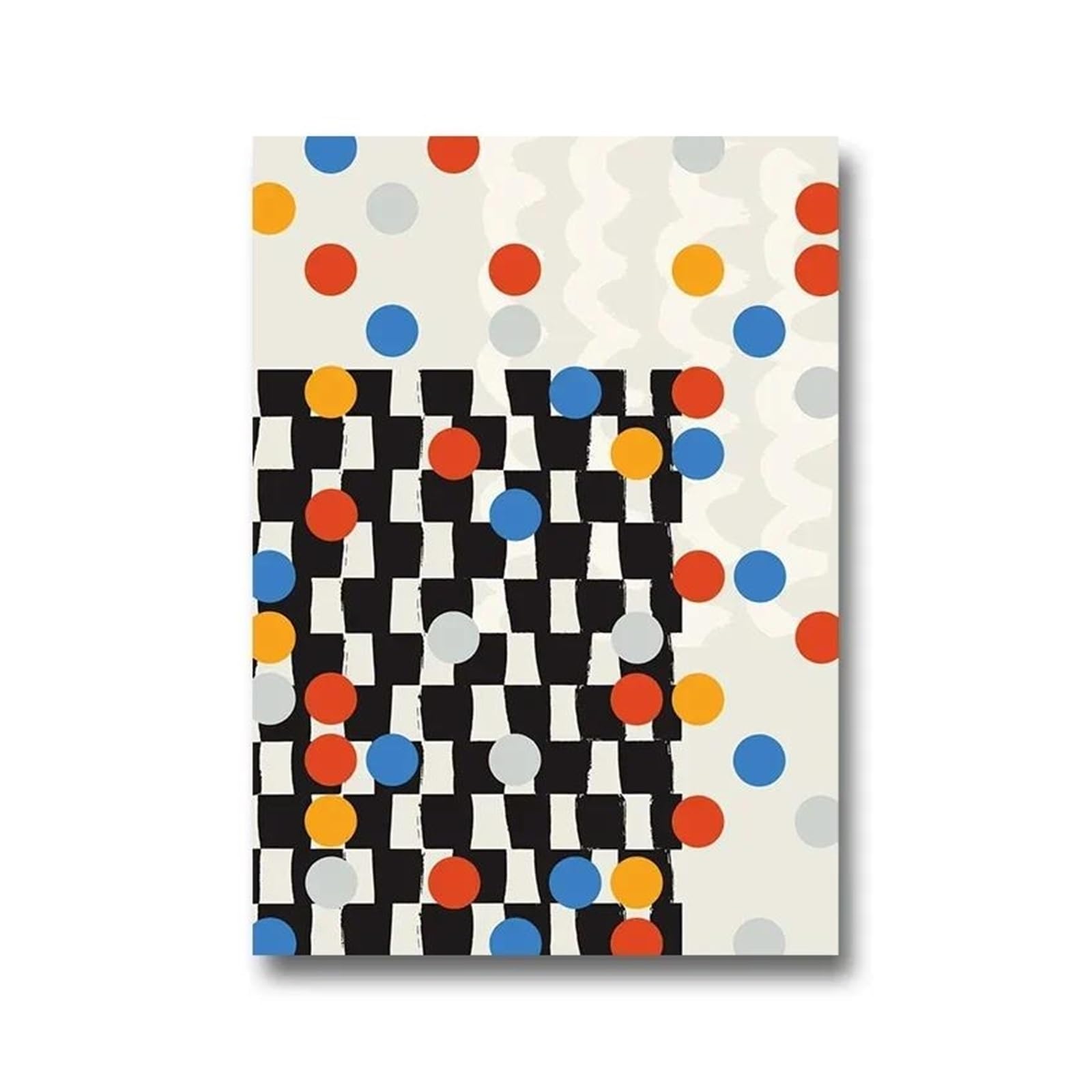 Impressions géométriques modernistes sur toile de qualité galerie d'art 40x50cm