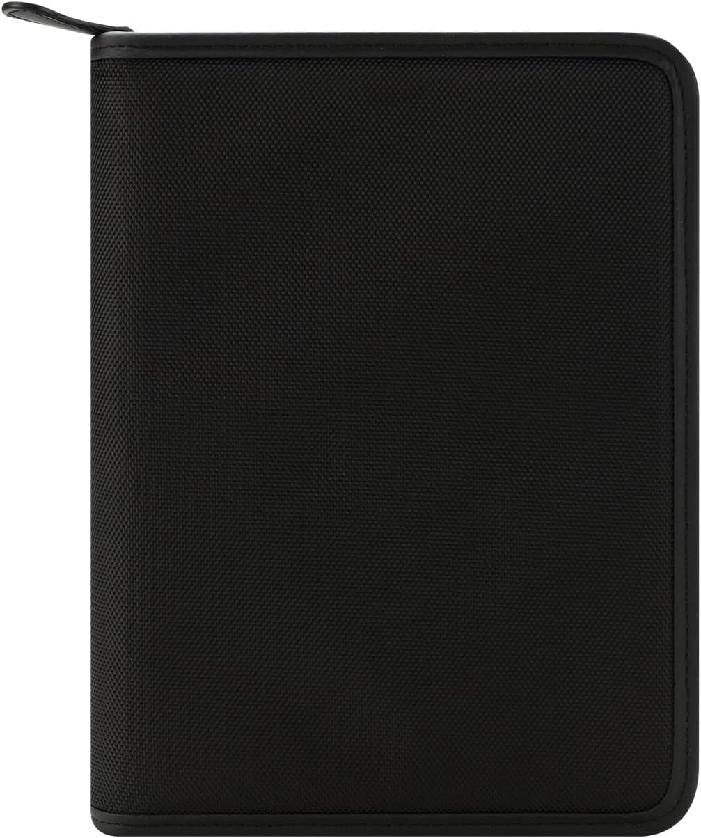 FranklinCovey - Oakley Ring-Bound Binder for FranklinCovey Planners | Nylon with Zipper Closure (Classic, Black)