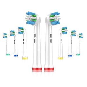 Replacement Toothbrush Heads Fit for Oral B Braun Electric Toothbrushes 8PCS Repuesto for Vitality for Triumph Professional Care