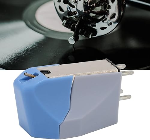 Miniatura 5 de PUSOKEI Cartucho giratorio de imán móvil dual, cartucho de fonógrafo de montaje estándar de repuesto para cartuchos de tocadiscos DJ