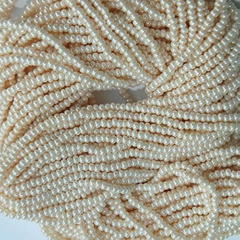 Seed Beads 10/0 Czech Ivory Cream Pearl (Full Hank Pack) Glass Beads Cover