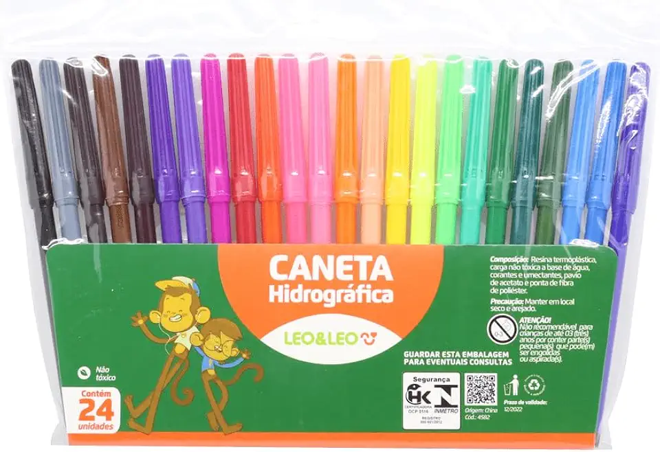 HIDROCOR 24 CORES PCT/12 ESTOJOS LEOELEO