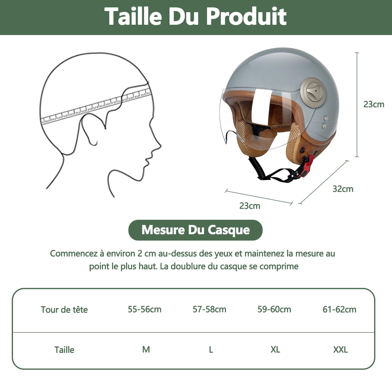 Casque de Pédale de Moto Visière Pare-Soleil，pour Moto et Scooter, Protection en Cas de Chute protéger efficacement la sécurité routière des utilisateurs