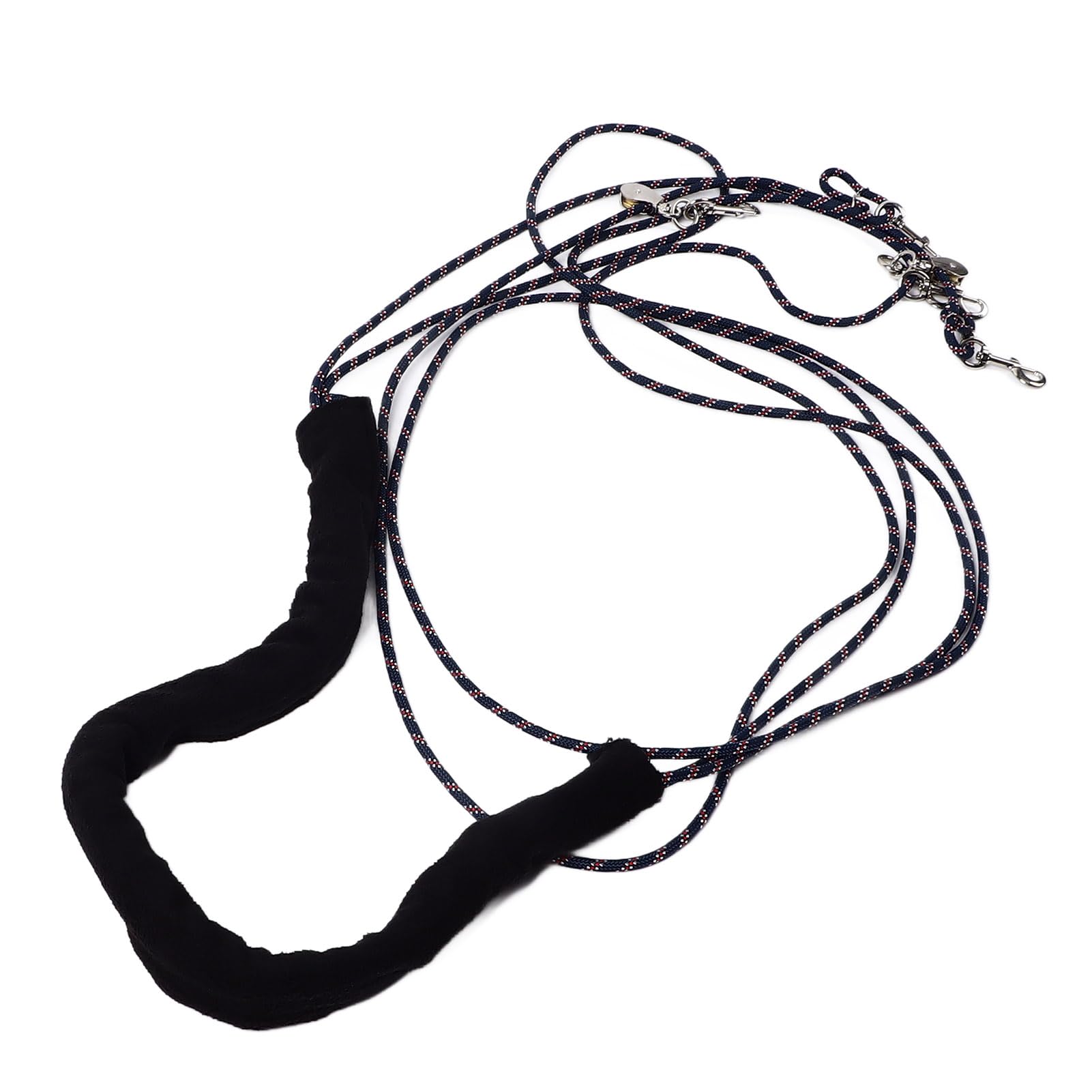 Horse Lunging Training Aid Adjustable Polyester Material for Enhanced Performance, for Equestrian Training (Black)