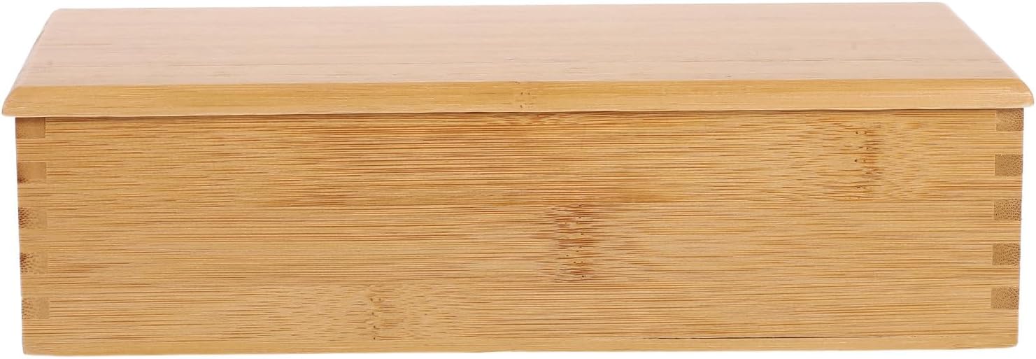 TOYANDONA Japanese Style Cutlery Storage Box With Lid Divided Chopstick Organizer Spoon Fork Holder Case For Kitchen Countertop Restaurants And Hotel