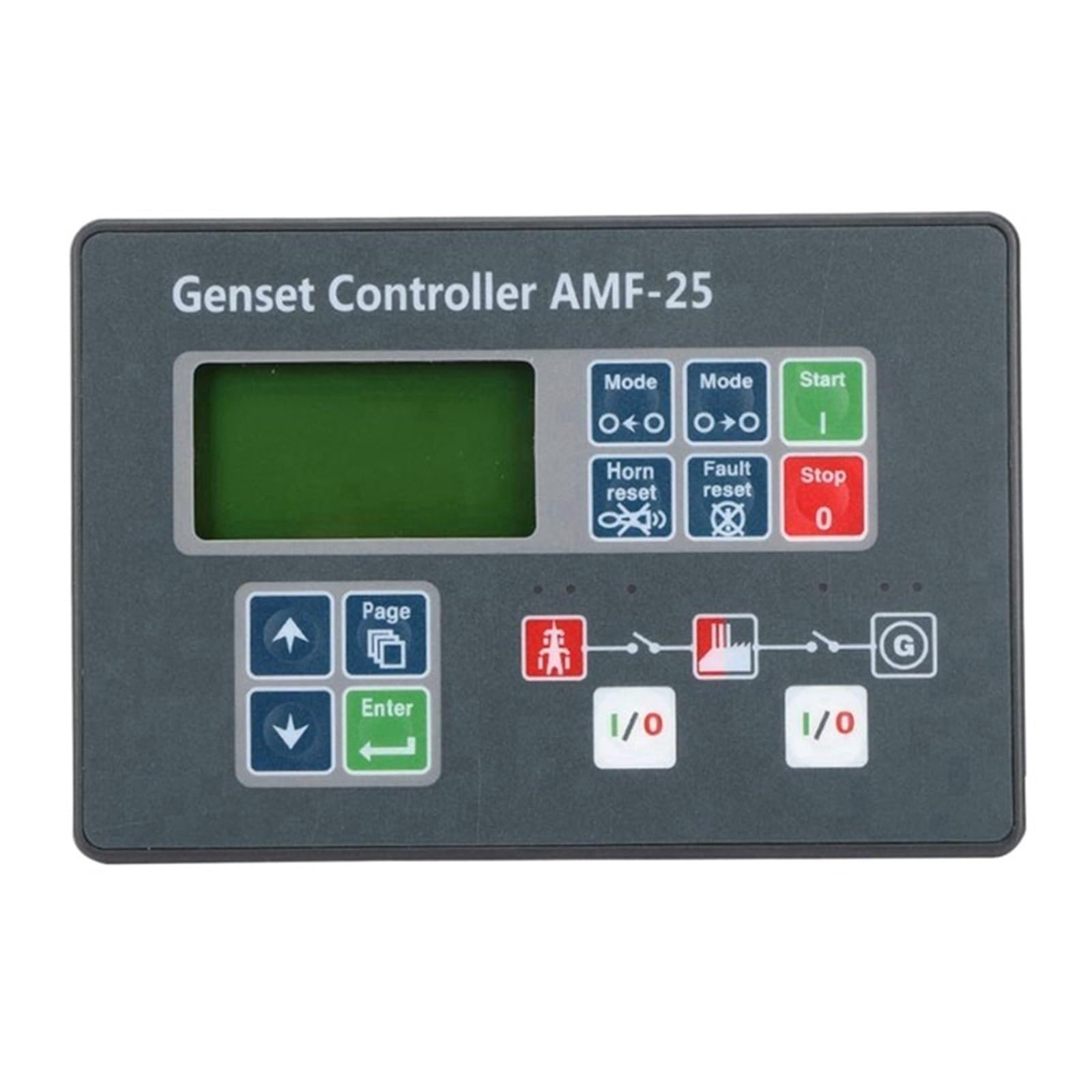 Jdilfunu Amf25 Amf20 Genset Controller Amf-25 Amf-20 Generator Auto Start Stop Control Module 1Pcs(Amf25)